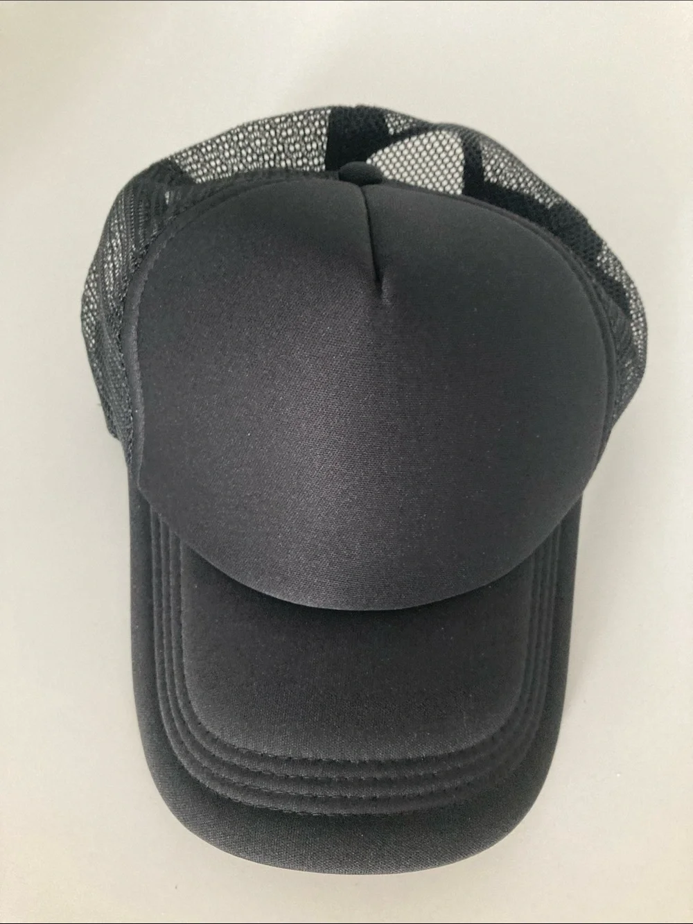 Kids Black Mesh Trucker Hat - Brand: